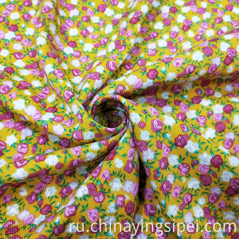 Заводские готовые товары маленькие цветочные милые дизайны хлопковые печатные твил детская мультипликационная ткань твиль
